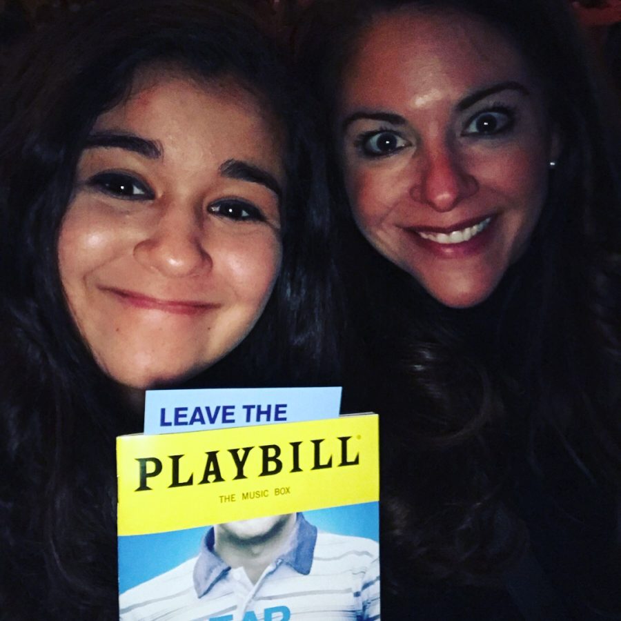 Pictures in the Music Box Theater, during the
production of Dear Evan Hansen.