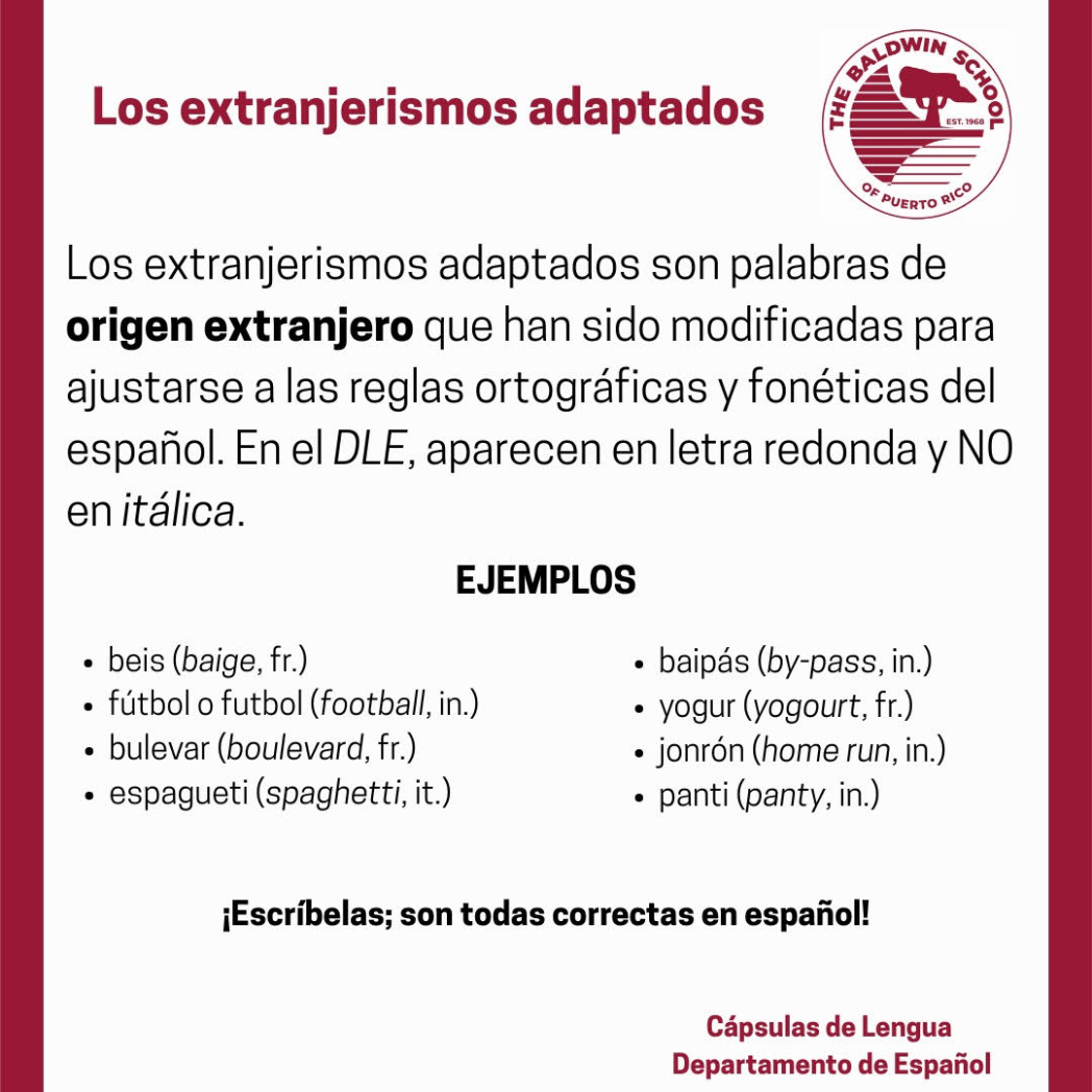 Imagen provista por el Departamento de Español