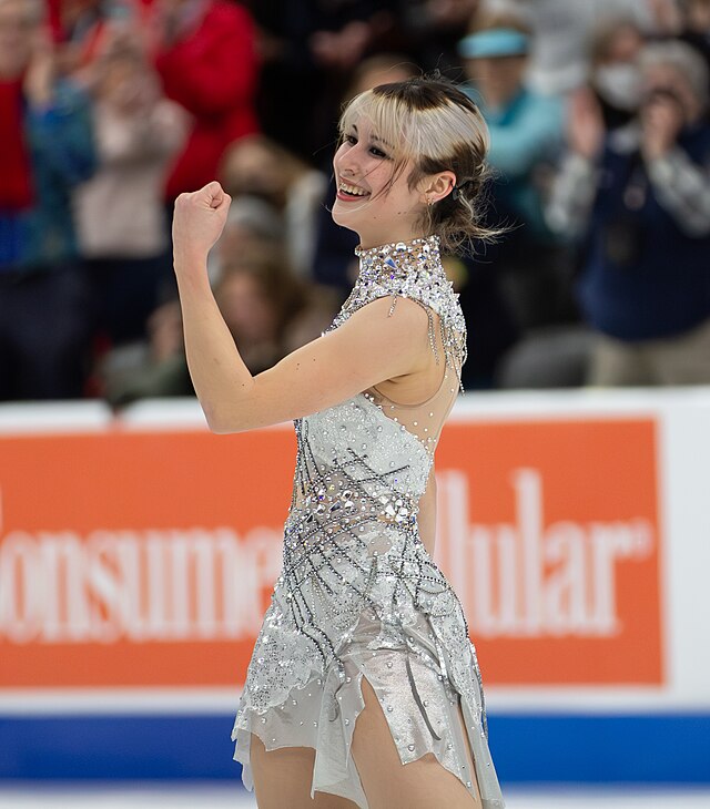 Alysa Liu - Women’s Free - Nationals. (2026, January 9). Wikimedia Commons. https://upload.wikimedia.org/wikipedia/commons/thumb/8/84/Alysa_Liu_%E2%80%93_Women%E2%80%99s_free_%E2%80%93_2026_Nationals_08.jpg/640px-Alysa_Liu_%E2%80%93_Women%E2%80%99s_free_%E2%80%93_2026_Nationals_08.jpg